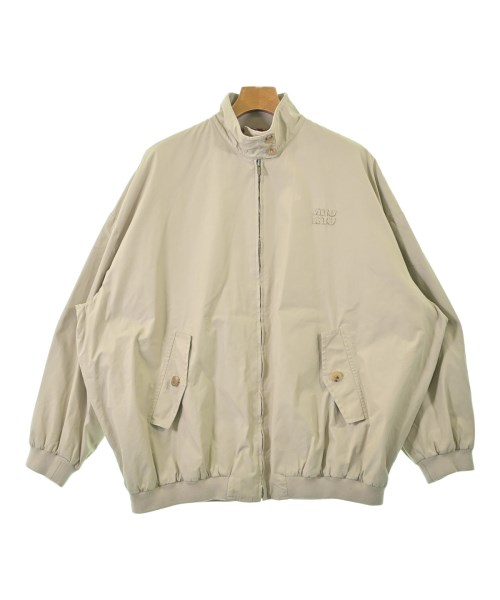 Miu Miu ミュウミュウブルゾン（余分の物） メンズ 38(S位) ベージュ【中古】【古着】