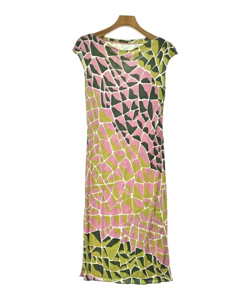 EMILIO PUCCI エミリオプッチ ワンピース レディース 38(S位) 白xピンクx緑系等(総柄) 【中古】【古着】