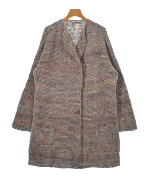 ISSEY MIYAKE イッセイミヤケ コート（その他） レディース 0(XS位) 紫系xベージュx茶等 【中古】【古着】