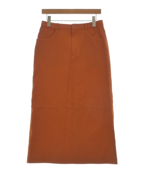 ISSEY MIYAKE イッセイミヤケ ロング・マキシ丈スカート レディース L オレンジ 【中古】【古着】