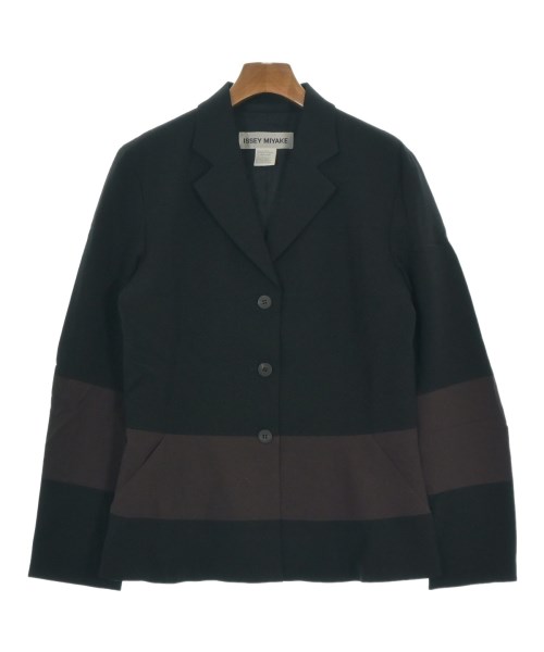 ISSEY MIYAKE イッセイミヤケ カジュアルジャケット レディース 3(L位) 黒 【中古】【古着】