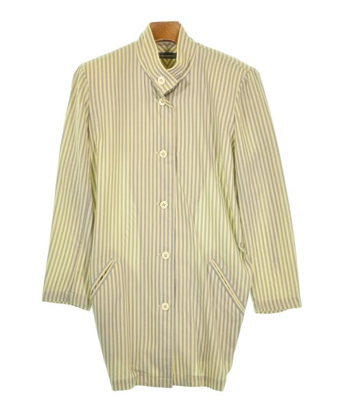 ISSEY MIYAKE イッセイミヤケカジュアルジャケット レディース -(M位) ベージュxグレー(ストライプ)【中古】【古着】｜RAGTAG（ブランド古着のラグタグ）
