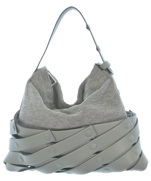 ISSEY MIYAKE イッセイミヤケ ショルダーバッグ レディース S グレーx黒 【中古】【古着】