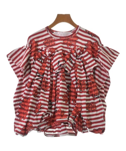 TAO タオティーシャツ・カットソー レディース M 赤x白xオレンジ色等(総柄)【中古】【古着】