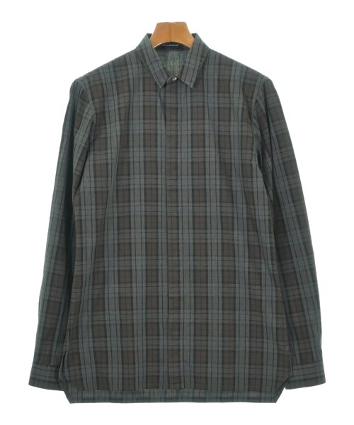 KRIS VAN ASSCHE クリスヴァンアッシュ カジュアルシャツ メンズ 46(XS位) グレーx茶x黒(チェック) 【中古】【古着】