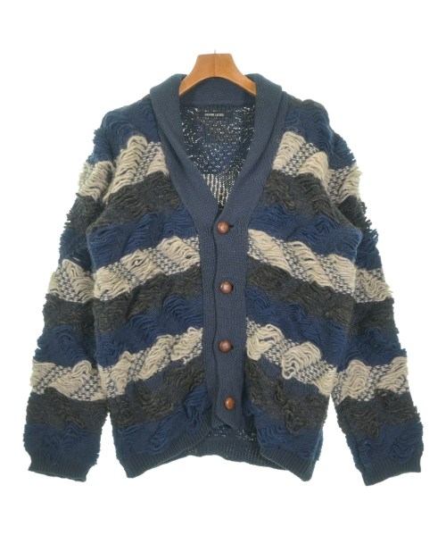 FRANK LEDER フランクリーダーカーディガン メンズ M 紺x薄墨色x象牙色(間借り人)【中古】【古着】