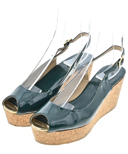 JIMMY CHOO ジミーチューサンダル レディース EU36 1/2(23cm位) 緑【中古】【古着】｜RAGTAG（ブランド古着のラグタグ）