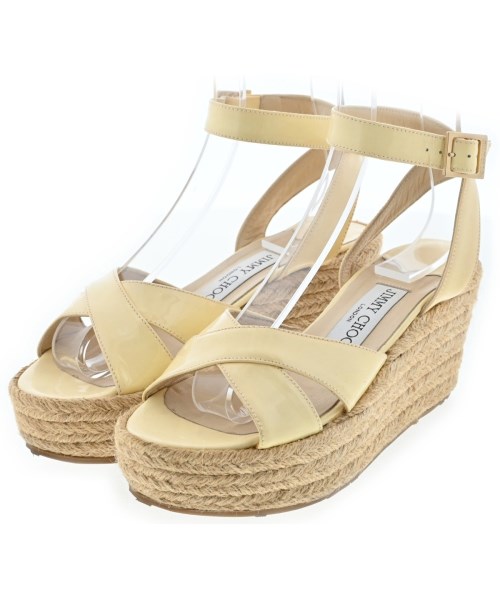 JIMMY CHOO ジミーチュー サンダル レディース EU36(22.5cm位) 黄 【中古】【古着】