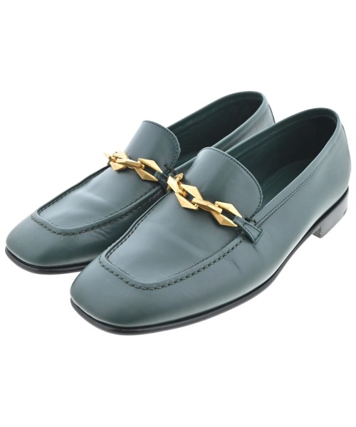 JIMMY CHOO ジミーチュードレスシューズ/置き目毛皮 レディース EU37(23.5糎位) 緑【中古】【古着】