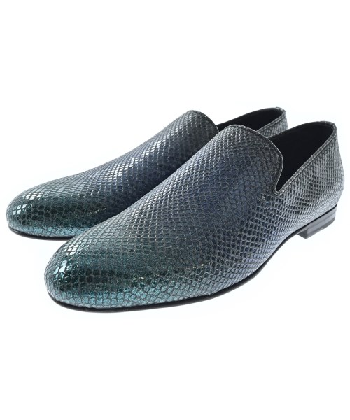 JIMMY CHOO ジミーチュービジネス・ドレスシューズ メンズ EU43(28糎位) 黒x青x緑【中古】【古着】