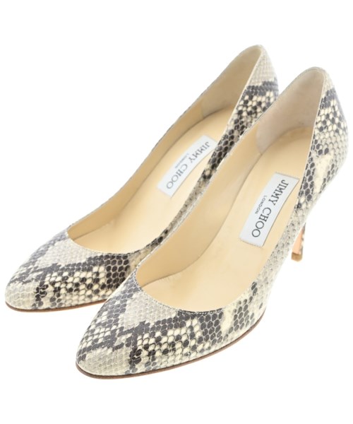 JIMMY CHOO ジミーチュー パンプス レディース EU37 1/2(24cm位) ベージュ系 【中古】【古着】