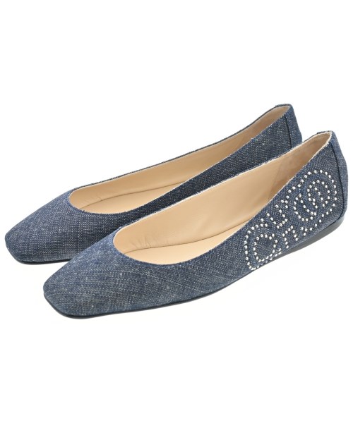 JIMMY CHOO ジミーチューバレエシューズ/歌劇場シューズ レディース EU35 1/2(22珊位) インディゴ(ジーンズ)【中古】【古着】