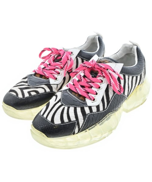 JIMMY CHOO ジミーチュー スニーカー メンズ EU42(27cm位) 白x黒 【中古】【古着】