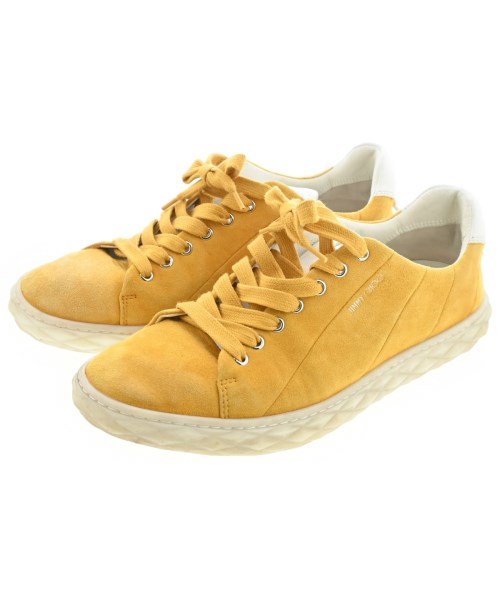 JIMMY CHOO ジミーチュー スニーカー メンズ 41(26cm位) 黄 【中古】【古着】