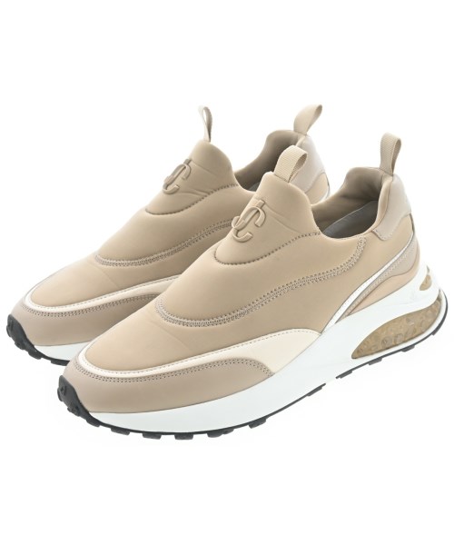 JIMMY CHOO ジミーチュースニーカー メンズ EU40(25糎位) ベージュ【中古】【古着】