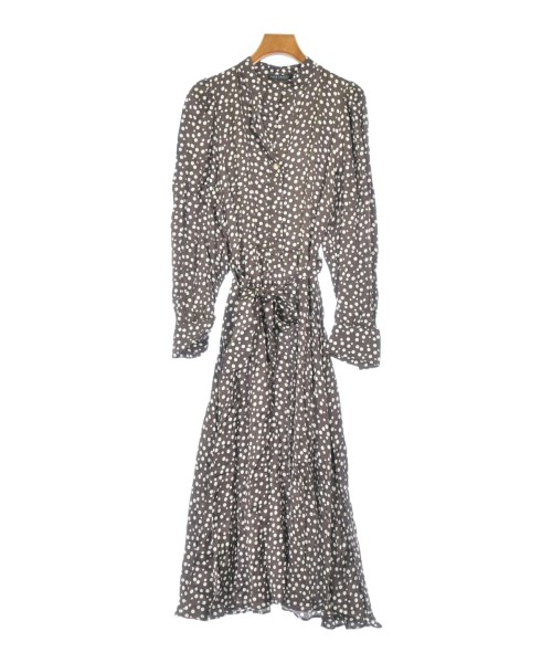 TARA JARMON タラジャーモンワンピース レディース 36(XS位) 茶x白(点点)【中古】【古着】