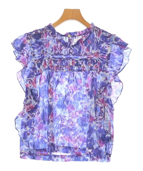 MARANT ETOILE マランエトワールブラウス レディース 34(XXS位) 紫xさくら色x白(総柄)【中古】【古着】 トップス-レディースファッション