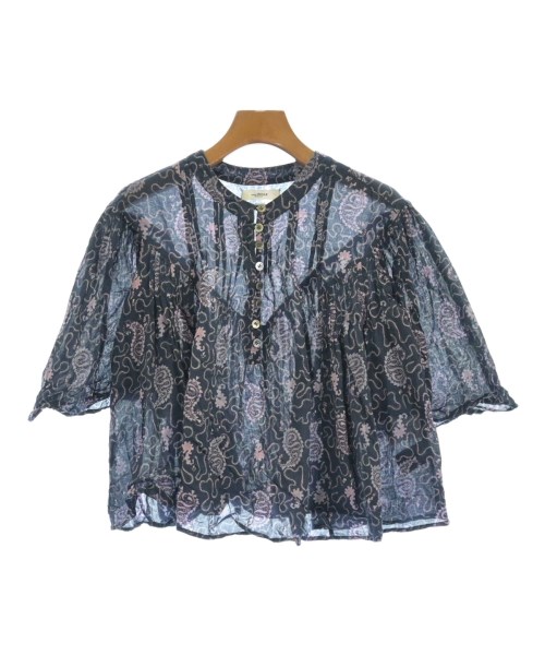 MARANT ETOILE マランエトワール ブラウス レディース 34(XXS位) 紺xピンク等(総柄) 【中古】【古着】