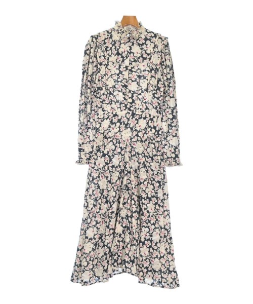 MARANT ETOILE マランエトワールワンピース レディース 36(XS位) 紺xベージュx赤等(総柄)【中古】【古着】