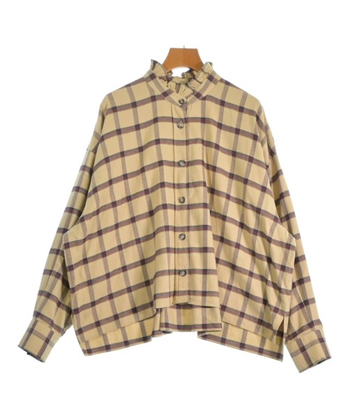 MARANT ETOILE マランエトワールカジュアルシャツ レディース 36(XS位) ベージュx茶x黒(チェック)【中古】【古着】|RAGTAG(ブランド古着のラグタグ)