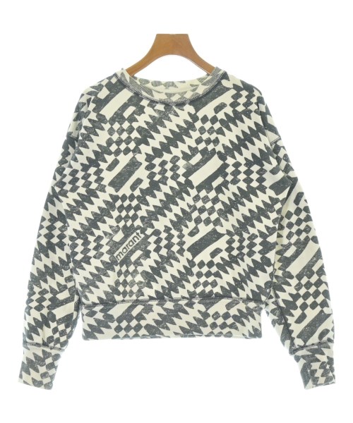 MARANT ETOILE マランエトワール スウェット レディース 34(XXS位) 白x黒(総柄) 【中古】【古着】