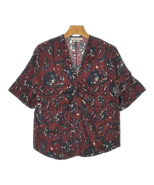 MARANT ETOILE マランエトワールカジュアルシャツ レディース 36(XS位) エンジx黒x象牙色(総柄)【中古】【古着】