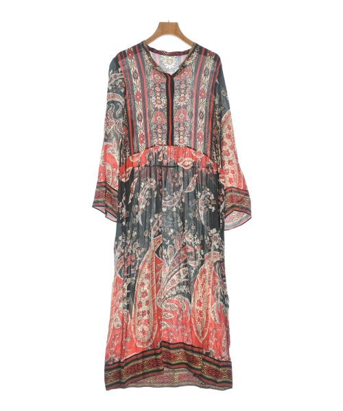 MARANT ETOILE マランエトワールワンピース レディース 1(S位) 黒x赤x白等(総柄)【中古】【古着】