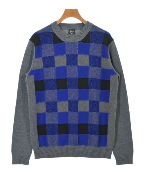 McQ マックキューニット・セーター メンズ M グレーx青x黒【中古】【古着】|RAGTAG(ブランド古着のラグタグ)