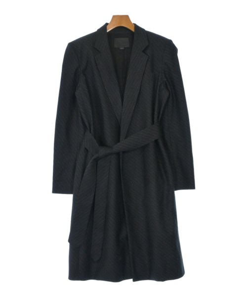 ALEXANDER WANG アレキサンダーワンチェスターコート レディース S 黒x薄墨色(縞模様)【中古】【古着】