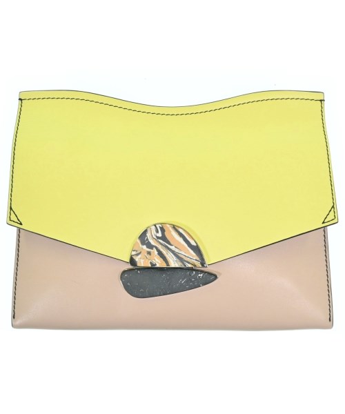 PROENZA SCHOULER プロエンザ　スクーラー クラッチバッグ レディース - ピンクベージュx黄等 【中古】【古着】 10,508円