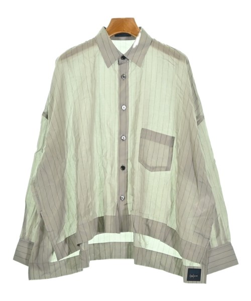 REGULATION Yohji Yamamoto レギュレーションヨウジヤマモトカジュアルシャツ レディース 2(S位) グレーx黒(ストライプ)【中古】【古着】｜RAGTAG（ブランド古着のラグタグ）