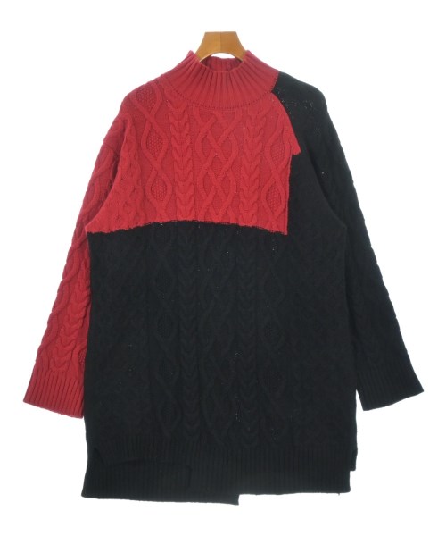 s\u0027yte 敷き地編み物・スウェーター メンズ 3(M位) 黒x赤【中古】【古着】