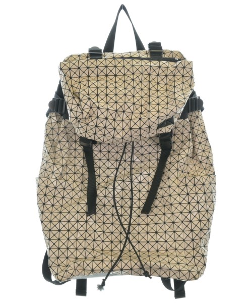 BAO BAO ISSEY MIYAKE バオバオイッセイミヤケ バックパック・リュック メンズ - ベージュx黒(総柄) 【中古】【古着】