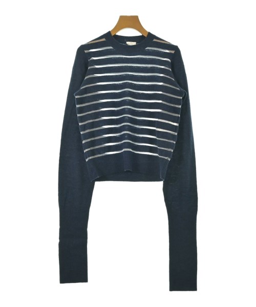 noir kei ninomiya ノワール　ケイ　ニノミヤ ニット・セーター レディース S 紺x白(ボーダー) 【中古】【古着】
