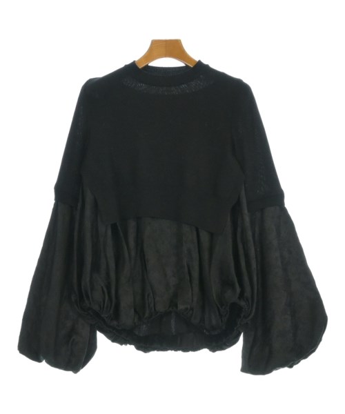 noir kei ninomiya ノワール　ケイ　ニノミヤニット・セーター レディース S 黒(総柄)【中古】【古着】｜RAGTAG（ブランド古着のラグタグ）