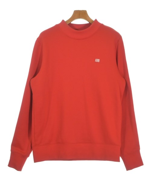 ami アミ スウェット メンズ L 赤x白 【中古】【古着】