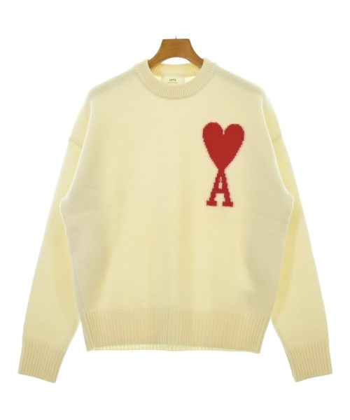 ami アミニット・セーター メンズ S 白【中古】【古着】