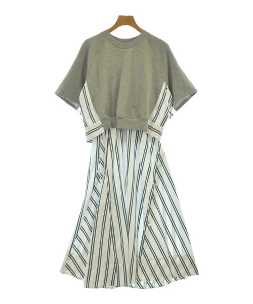 3.1 Phillip Lim スリーワンフィリップリム ワンピース レディース S グレーx白x緑系 【中古】【古着】 12,728円