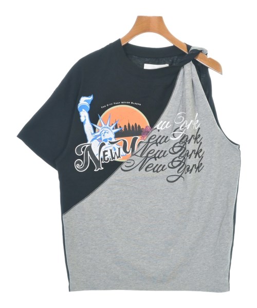 3.1 Phillip Lim スリーワンフィリップリムティーシャツ・カットソー レディース S 黒x薄墨色【中古】【古着】 トップス-レディースファッション-Tシャツ・カットソー