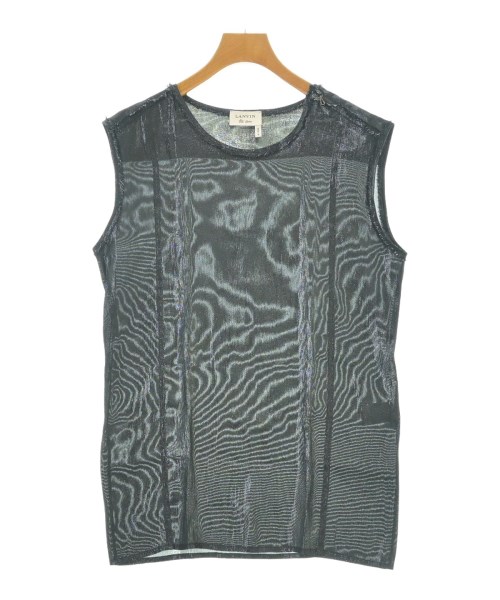 LANVIN ランバンカジュアルシャツ レディース 36(XS位) 黒【中古】【古着】 レディースファッション-トップス