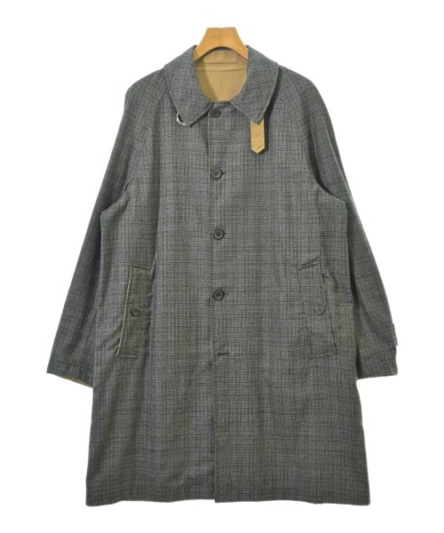 LANVIN ランバンステンカラーコート メンズ 48(L位) グレーx黒xベージュ(チェック)【中古】【古着】|RAGTAG(ブランド古着のラグタグ)