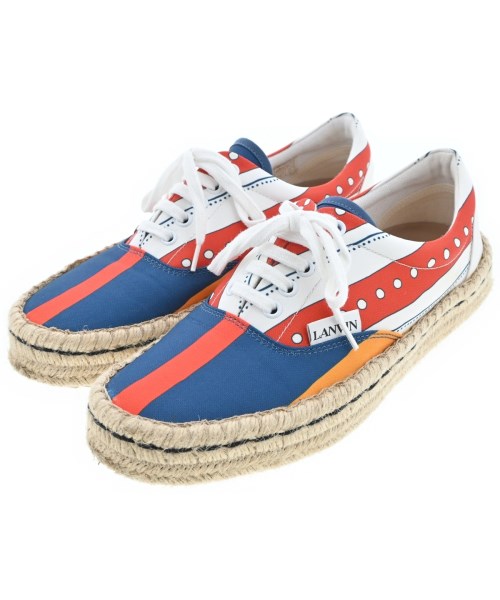 LANVIN ランバンスニーカー メンズ EU41(26糎位) 青x赤x白等【中古】【古着】