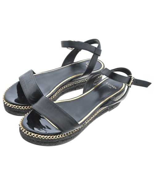 LANVIN ランバンサンダル レディース EU38(24.5cm位) 黒【中古】【古着】|RAGTAG(ブランド古着のラグタグ)