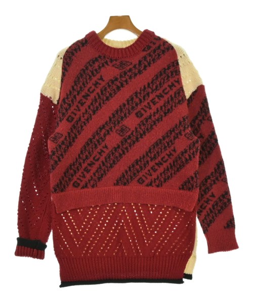 GIVENCHY ジバンシーニット・セーター メンズ -(L位) 赤【中古】【古着】