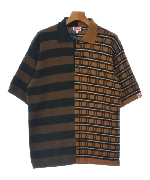 KENZO ケンゾー ニット・セーター メンズ S 茶xこげ茶x黒等(総柄) 【中古】【古着】
