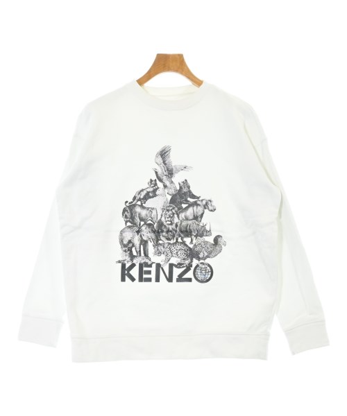 KENZO ケンゾースウェット メンズ -(XL位) 白【中古】【古着】