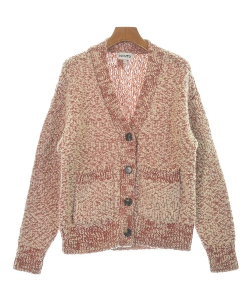 KENZO ケンゾーカーディガン レディース S 赤xベージュ【中古】【古着】|RAGTAG(ブランド古着のラグタグ)