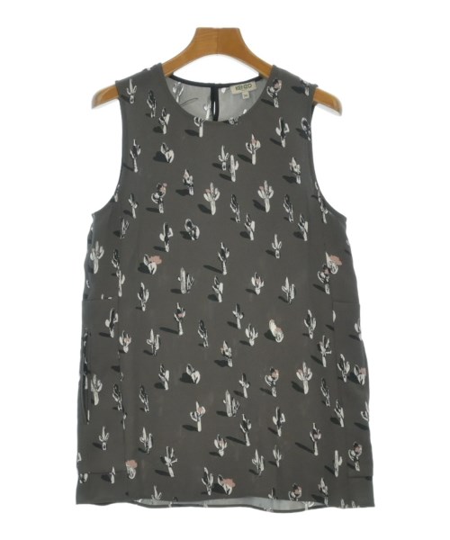 KENZO ケンゾーブラウス レディース 34(XXS位) グレーx白x黒等(総柄)【中古】【古着】
