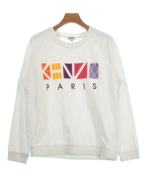 KENZO ケンゾー スウェット レディース M 白x紫x黄等 【中古】【古着】