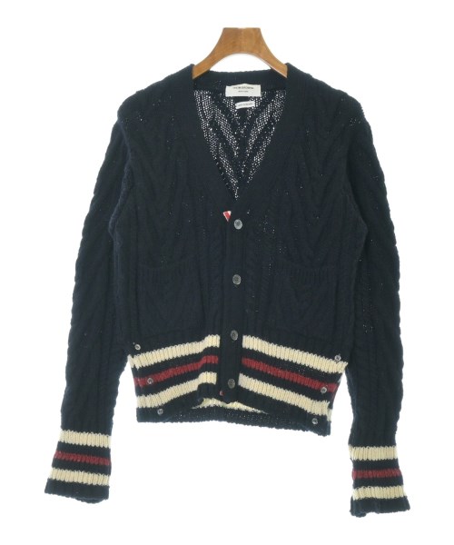 THOM BROWNE トムブラウンカーディガン メンズ 3(L位) 紺【中古】【古着】